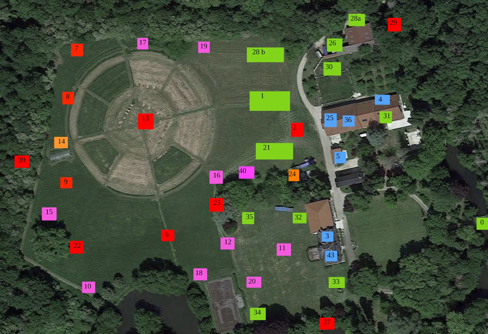 Plan des espaces du festival
